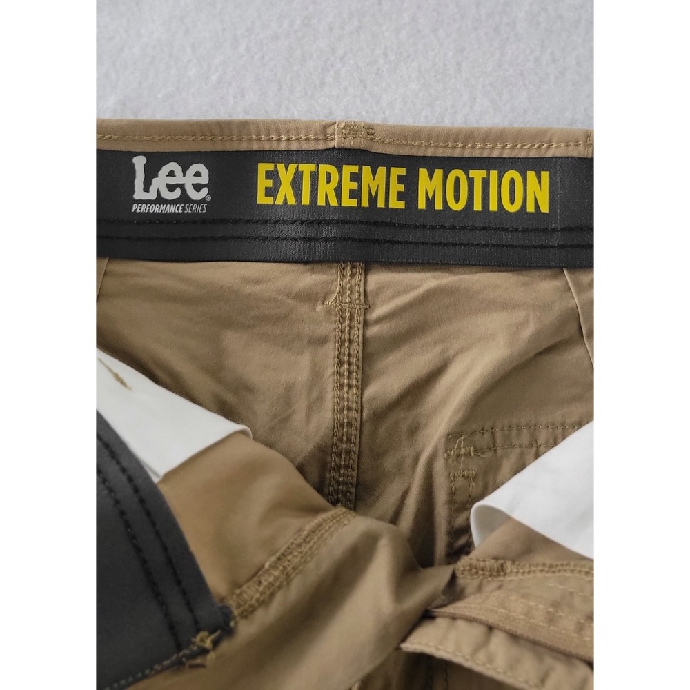 mens lee extreme cargo‎ shorts Size 28 Color Khaki - Picture 6 of 13